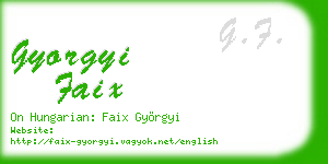 gyorgyi faix business card